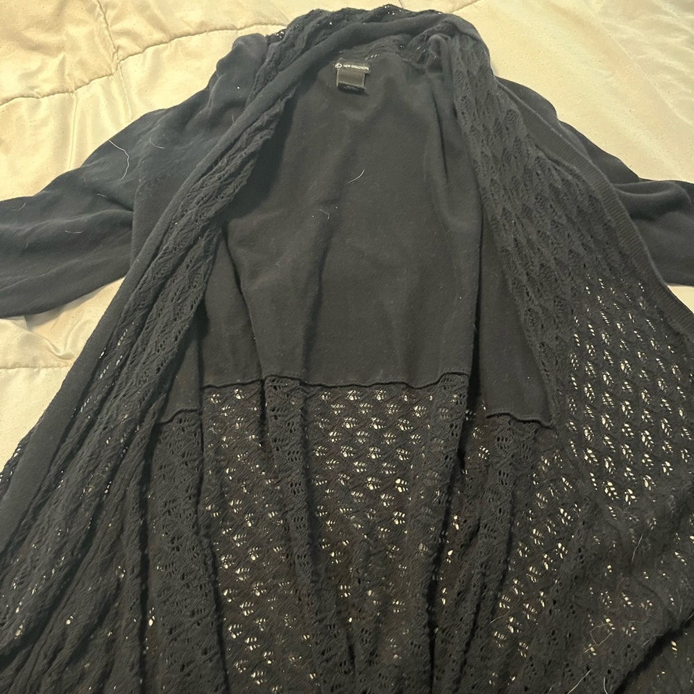New Directions Elegant Black Knit Sweater